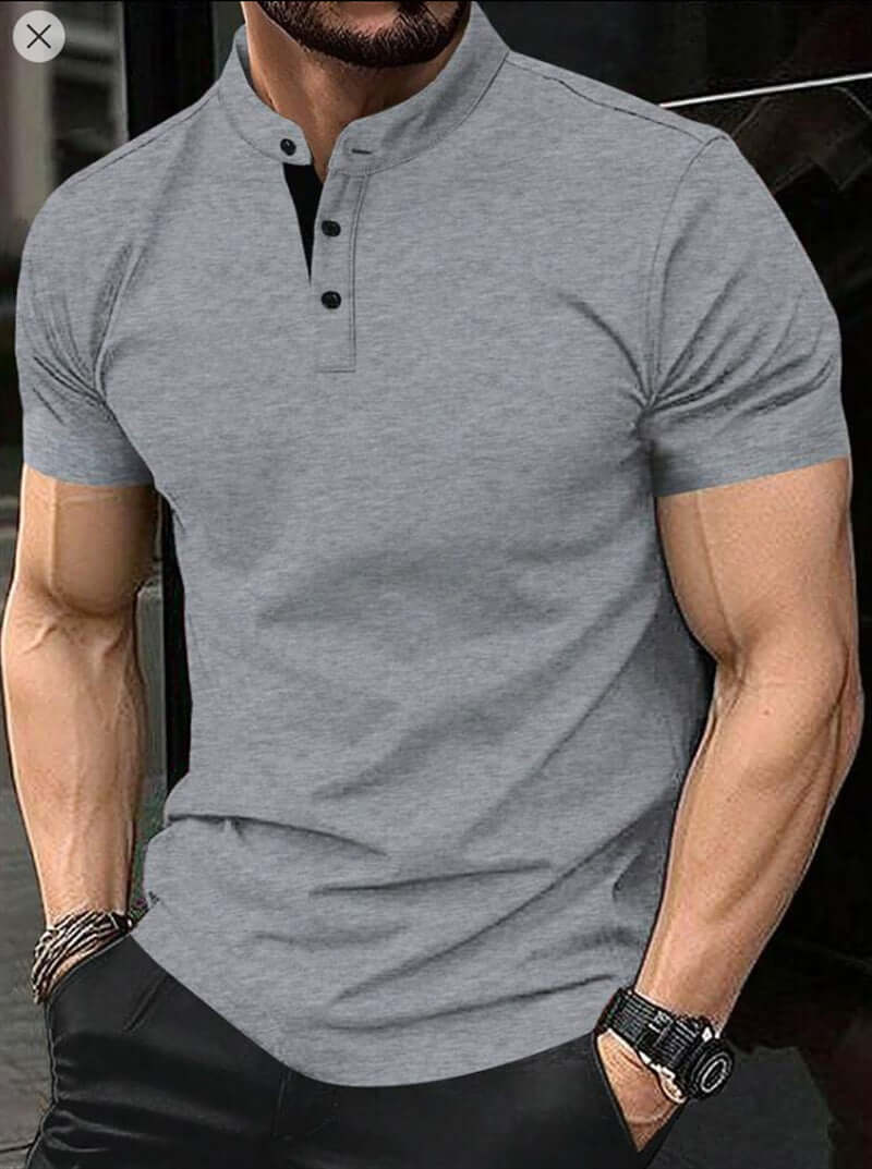 Summer New Polo Shirt Zipper Pocket Men's Sports Polo Shirt Phonax Services