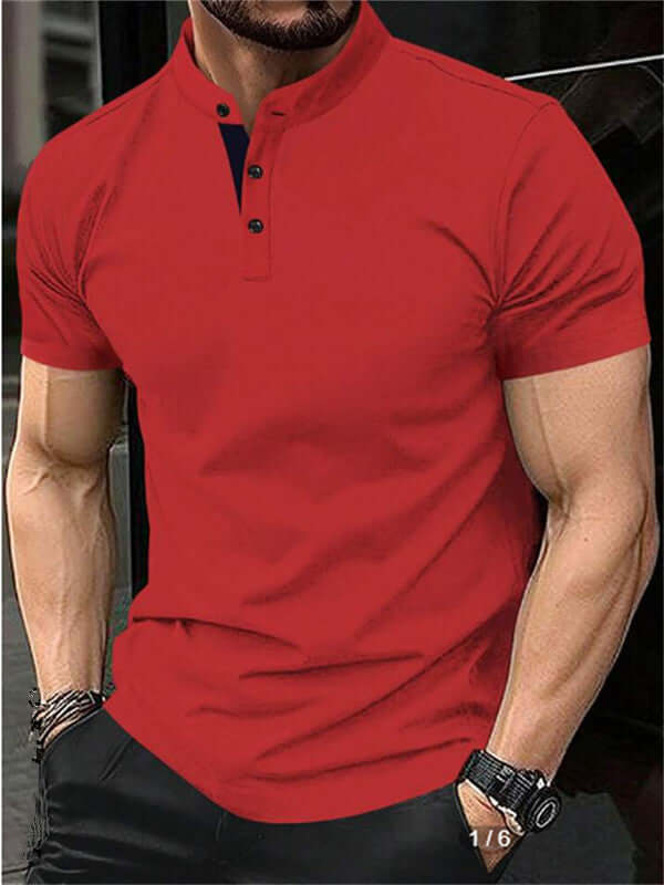 Summer New Polo Shirt Zipper Pocket Men's Sports Polo Shirt Phonax Services