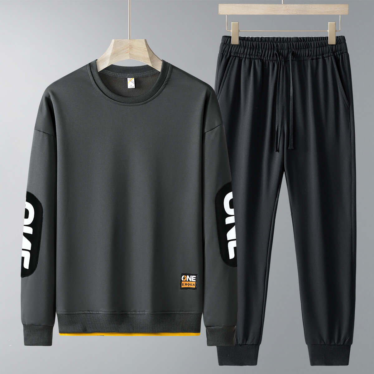 Spring And Autumn New Casual Sweatshirt Trousers Set For Men PHONAX SERVICES