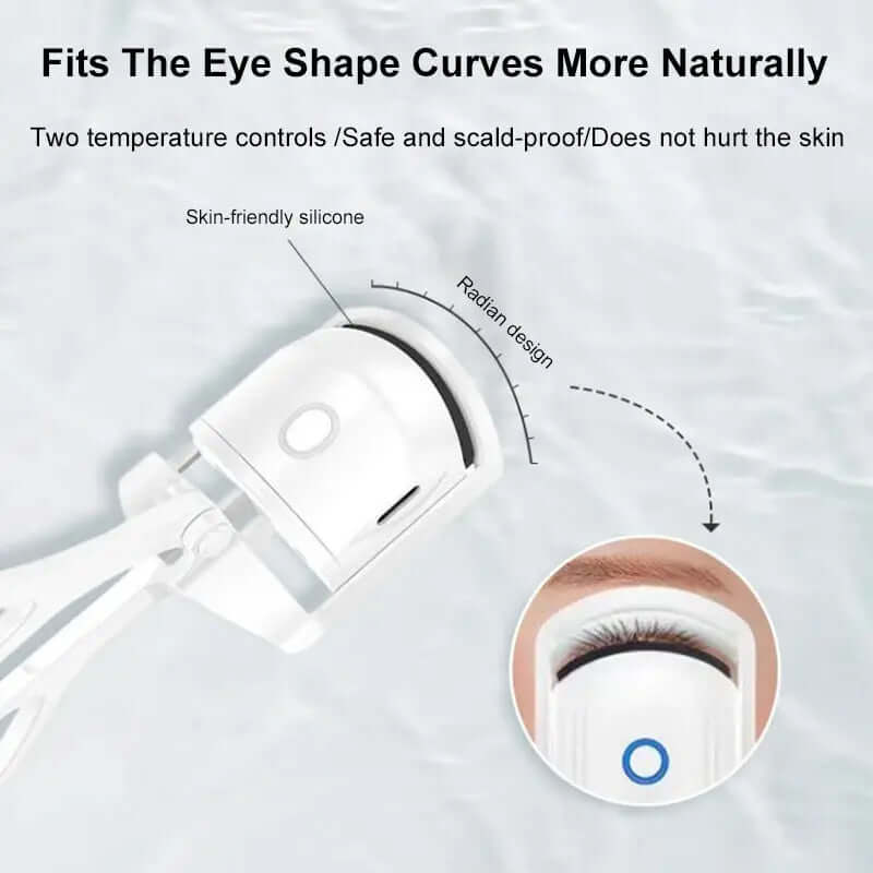 Eyelash Curler Portable Electric Heated Comb Eyes Phonax Services