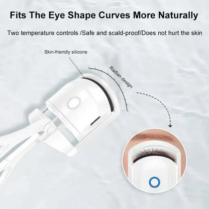 Eyelash Curler Portable Electric Heated Comb Eyes Phonax Services