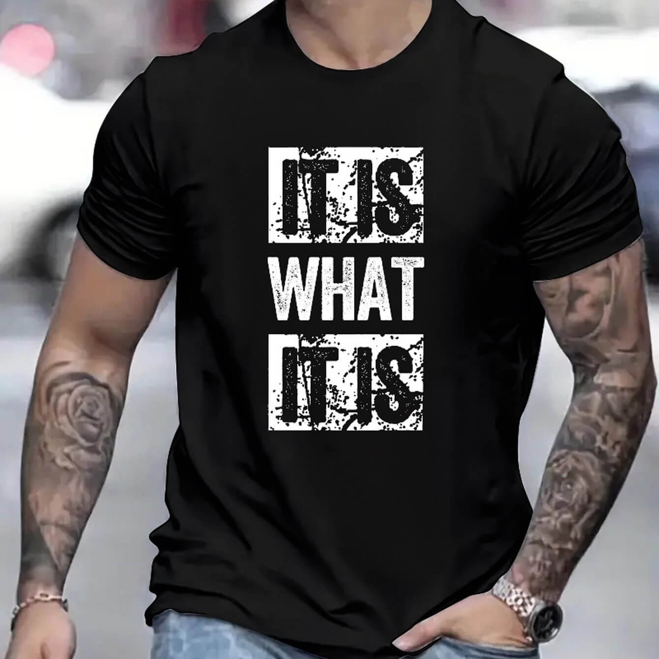 This Is Its Printed T-shirt, Men's T-shirt, Summer Casual Short Sleeved T-shirt Phonax Services