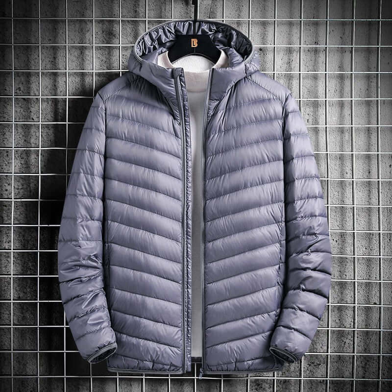 Men's Hooded Cotton Jacket Short Lightweight Cotton Coat Phonax Services